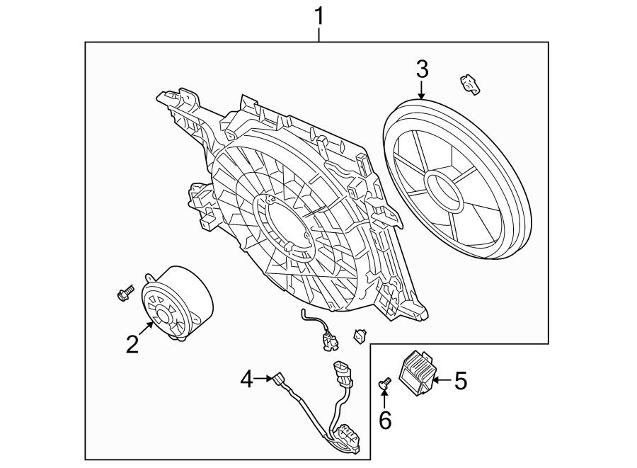 Diagram COOLING FAN. for your 2011 Buick Enclave    