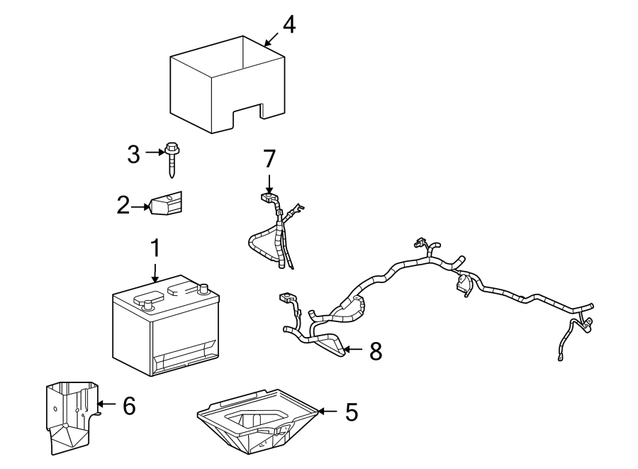 Diagram BATTERY. for your 2005 Chevrolet Express 3500   