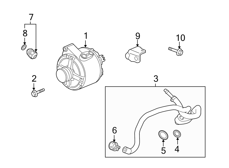 Diagram ALTERNATOR. for your 2018 Chevrolet Spark   