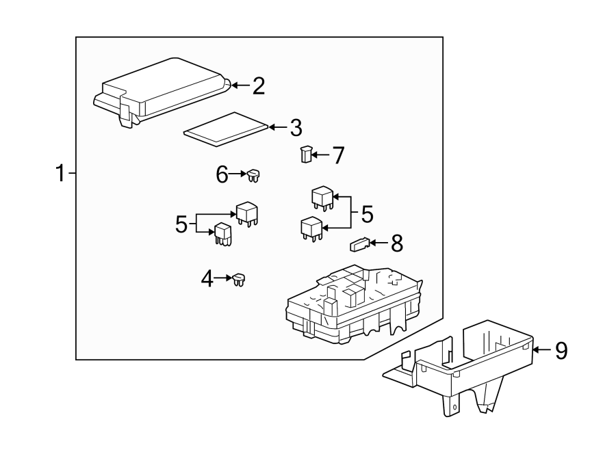 Diagram ELECTRICAL COMPONENTS. for your 2019 Buick Regal TourX Base Wagon  