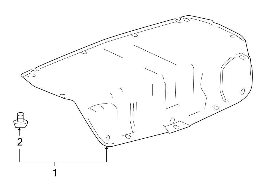 Diagram TRUNK LID. INTERIOR TRIM. for your 2013 Buick Enclave    