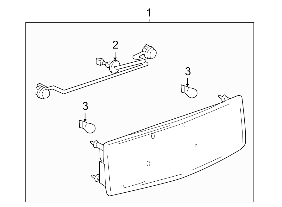 Diagram REAR LAMPS. BACKUP LAMPS. for your 1995 Chevrolet S10  LS Standard Cab Pickup Fleetside 2.2L Vortec M/T RWD 