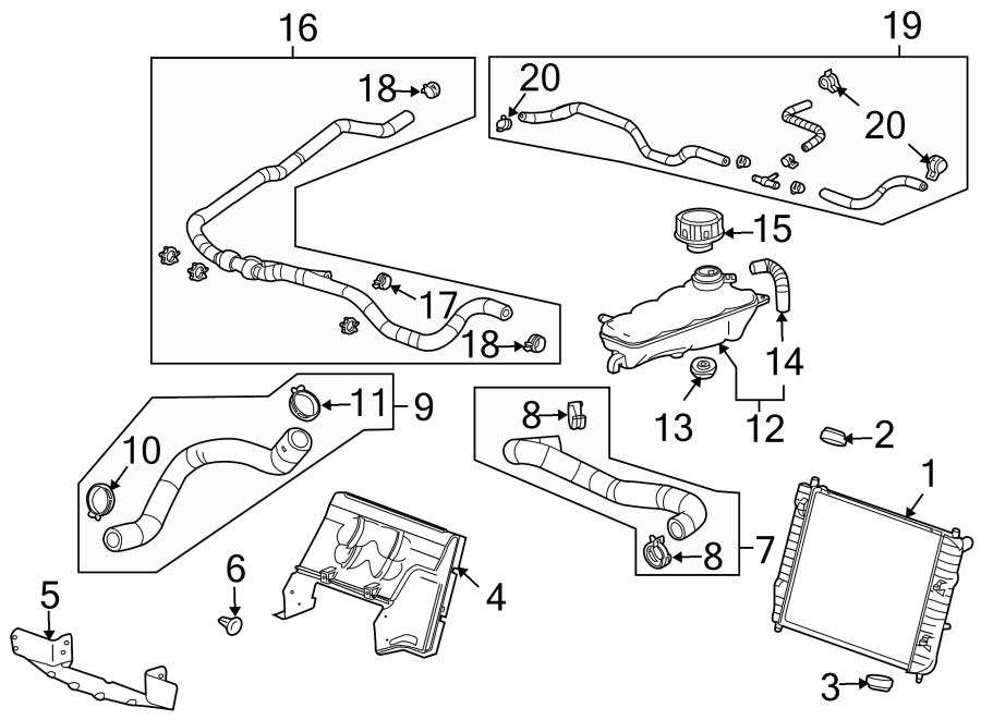 15Radiator & components.https://images.simplepart.com/images/parts/motor/fullsize/BL04470.png