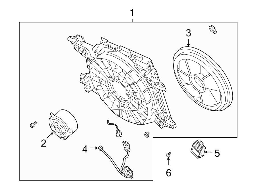 Diagram COOLING FAN. for your 2011 Buick Enclave    