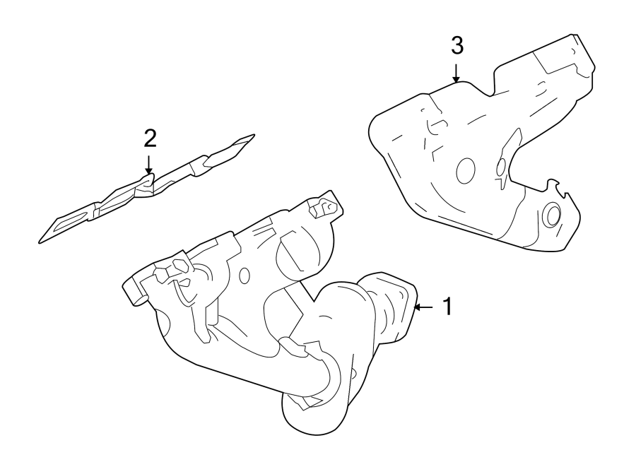 Diagram EXHAUST SYSTEM. MANIFOLD. for your 1994 Buick Century   