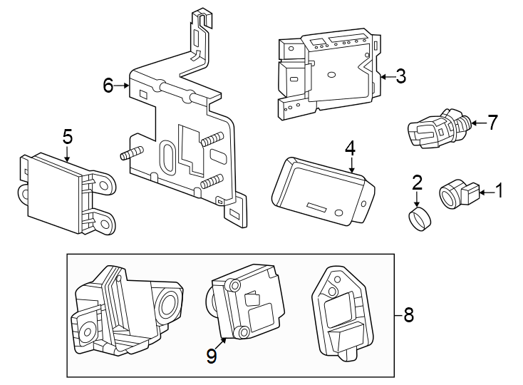 3Front bumper & grille. Electrical components.https://images.simplepart.com/images/parts/motor/fullsize/BL23015.png