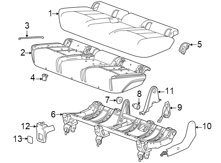 7Seats & tracks. Rear seat components.https://images.simplepart.com/images/parts/motor/fullsize/BL23430.png