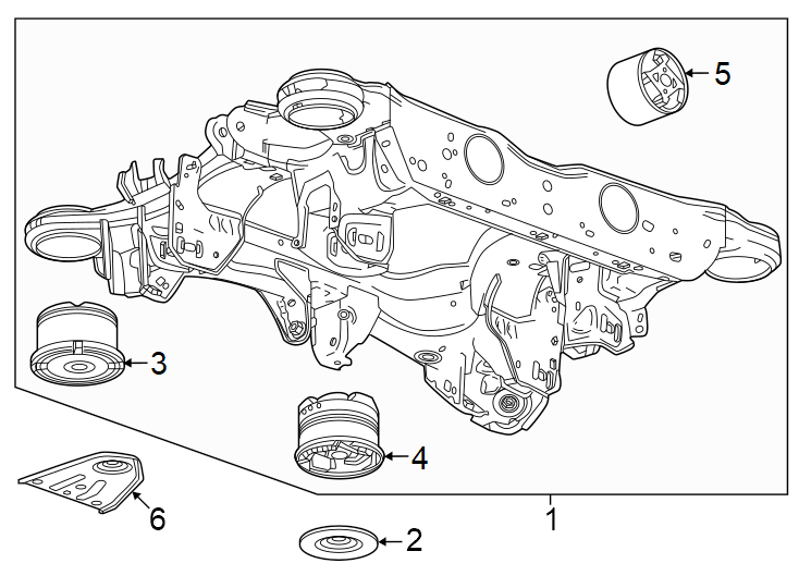 Diagram Rear suspension. Suspension mounting. for your 2014 Chevrolet Camaro 3.6L V6 A/T LT Convertible 