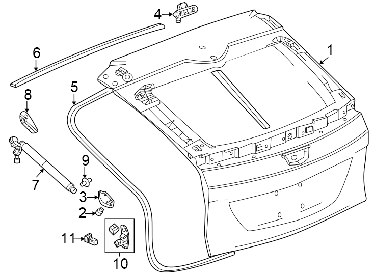 9Lift gate. Gate & hardware.https://images.simplepart.com/images/parts/motor/fullsize/BL23610.png