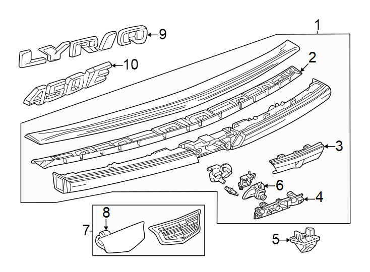 5Exterior trim.https://images.simplepart.com/images/parts/motor/fullsize/BL23615.png