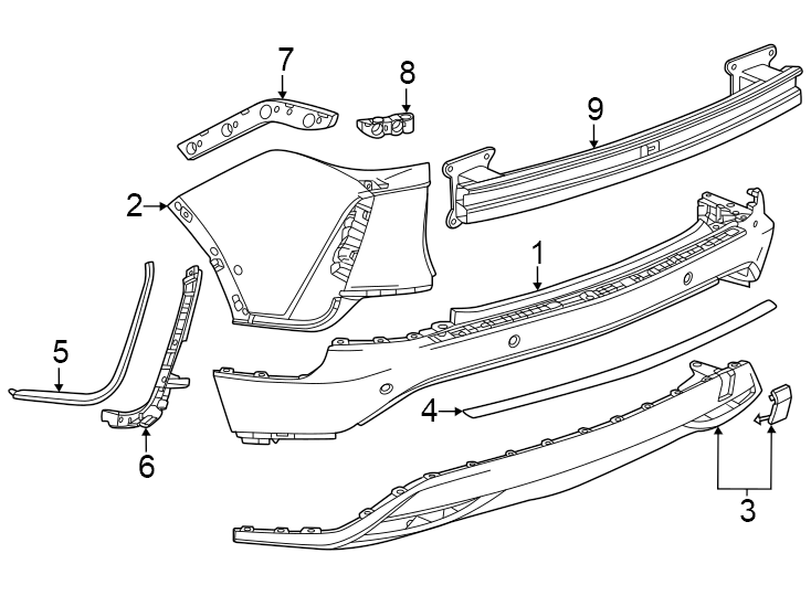 8Rear bumper. Bumper & components.https://images.simplepart.com/images/parts/motor/fullsize/BL23670.png