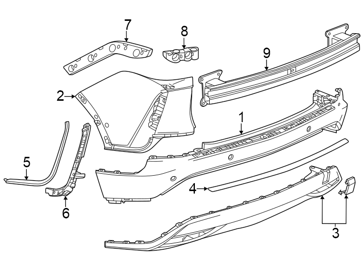 8Rear bumper. Bumper & components.https://images.simplepart.com/images/parts/motor/fullsize/BL23680.png