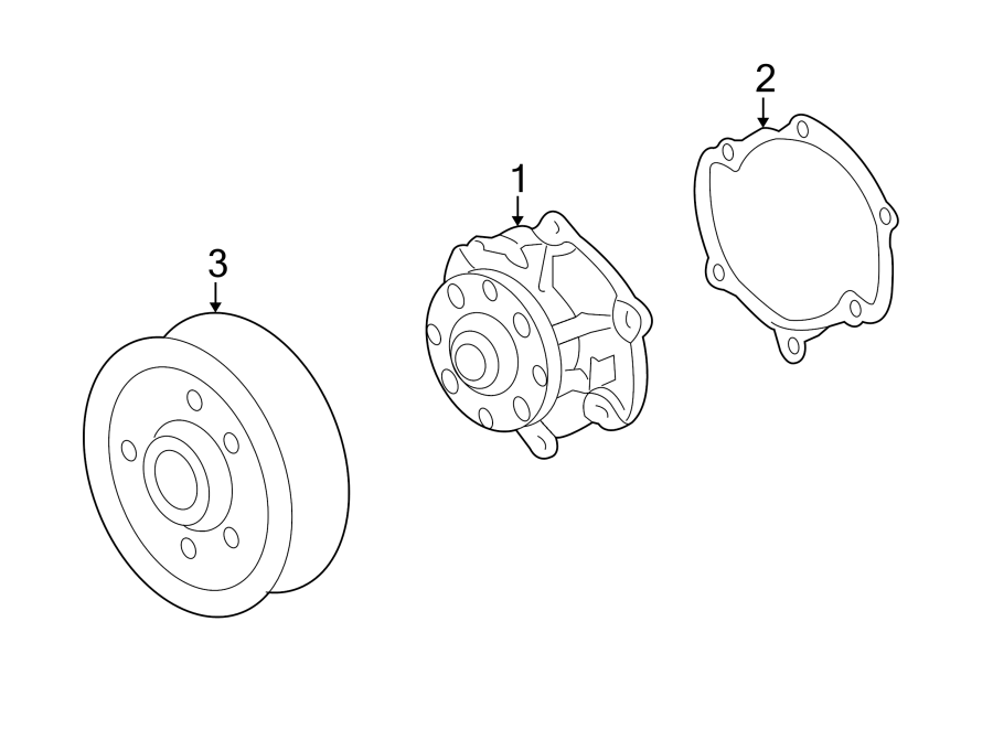 Diagram WATER PUMP. for your Cadillac