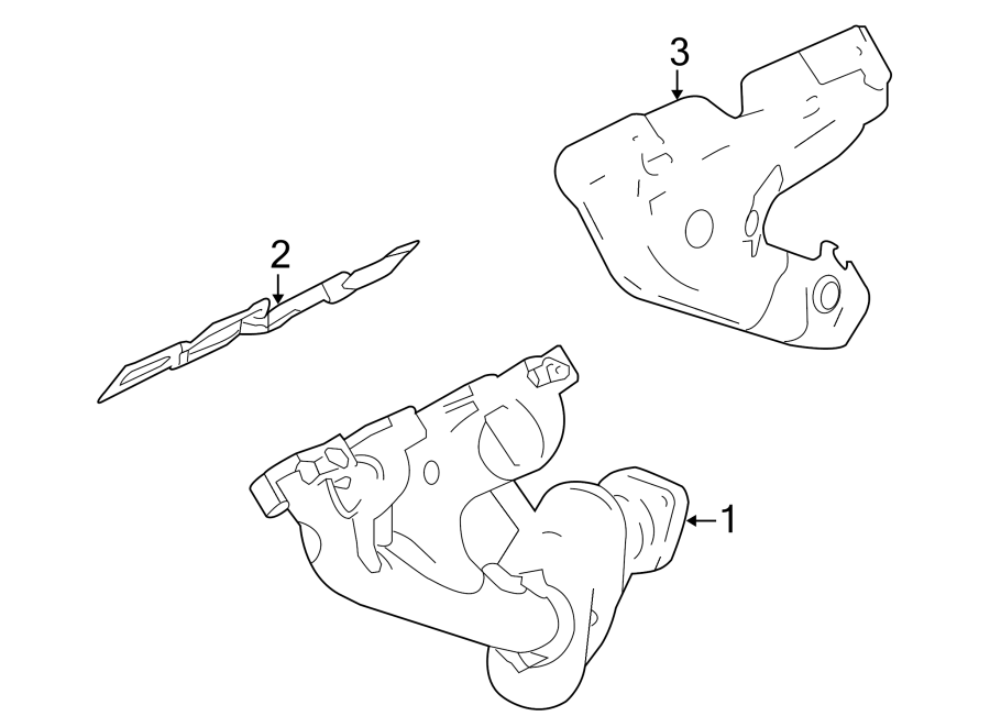 Diagram EXHAUST SYSTEM. MANIFOLD. for your 1994 Buick Century   