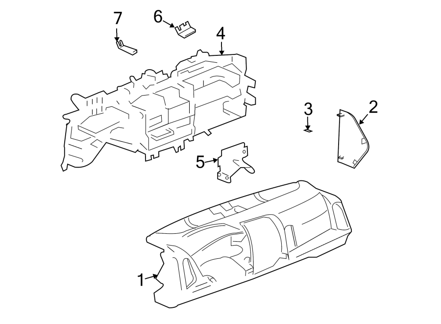 Diagram INSTRUMENT PANEL. for your 2005 Chevrolet Silverado 3500 LS Cab & Chassis  