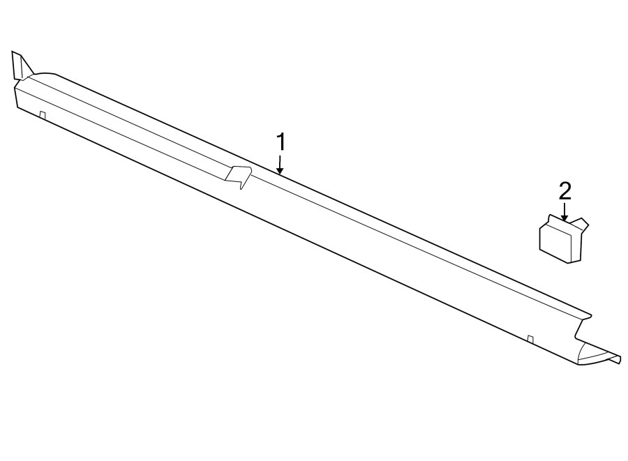 Diagram PILLARS. ROCKER & FLOOR. EXTERIOR TRIM. for your 2016 Cadillac CTS   