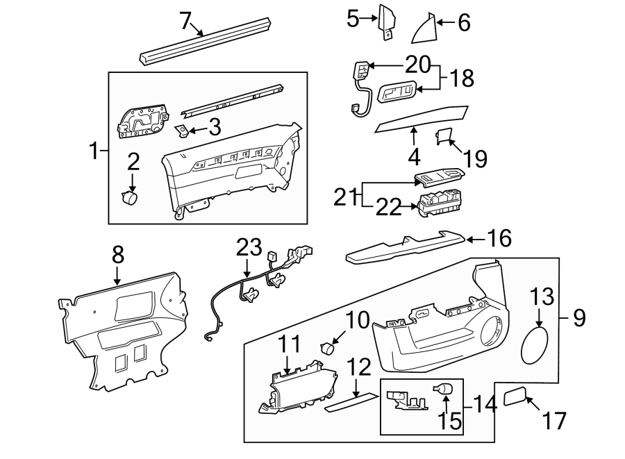 Diagram FRONT DOOR. INTERIOR TRIM. for your 2002 Buick Century   