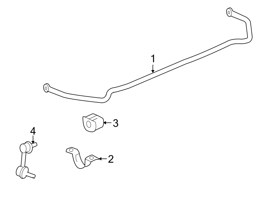 Diagram REAR SUSPENSION. STABILIZER BAR & COMPONENTS. for your 2024 Chevrolet Camaro  LT1 Convertible 