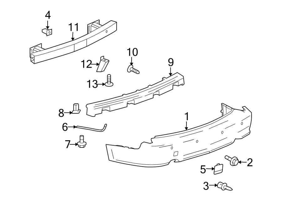 2REAR BUMPER. BUMPER & COMPONENTS.https://images.simplepart.com/images/parts/motor/fullsize/BN04705.png