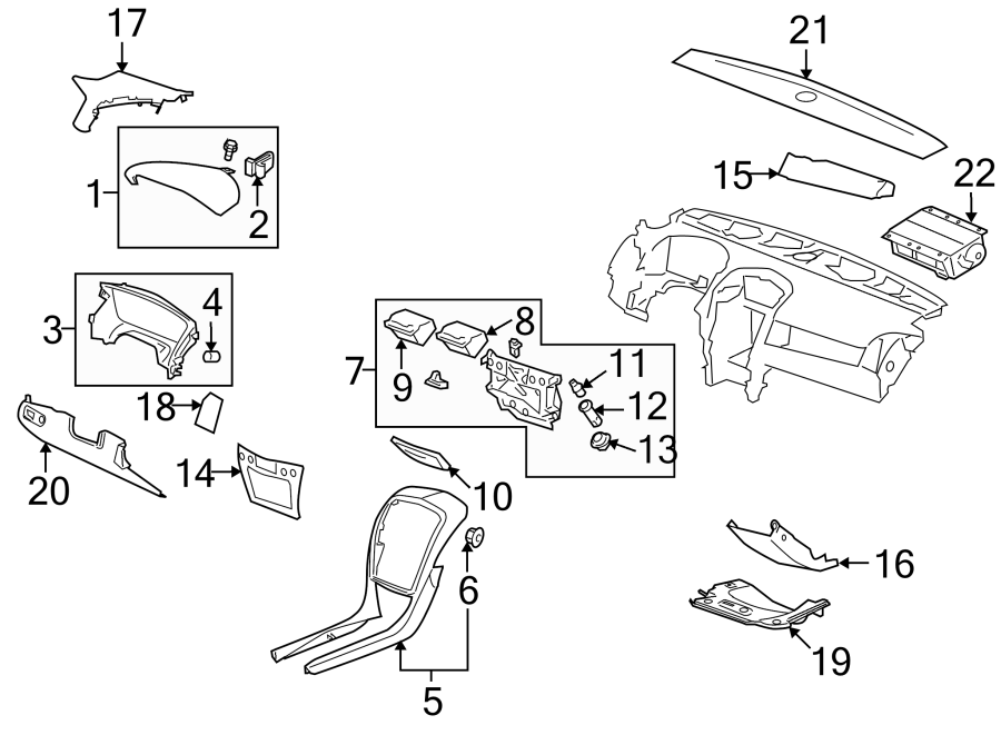 Diagram INSTRUMENT PANEL COMPONENTS. for your 1986 Buick Century   