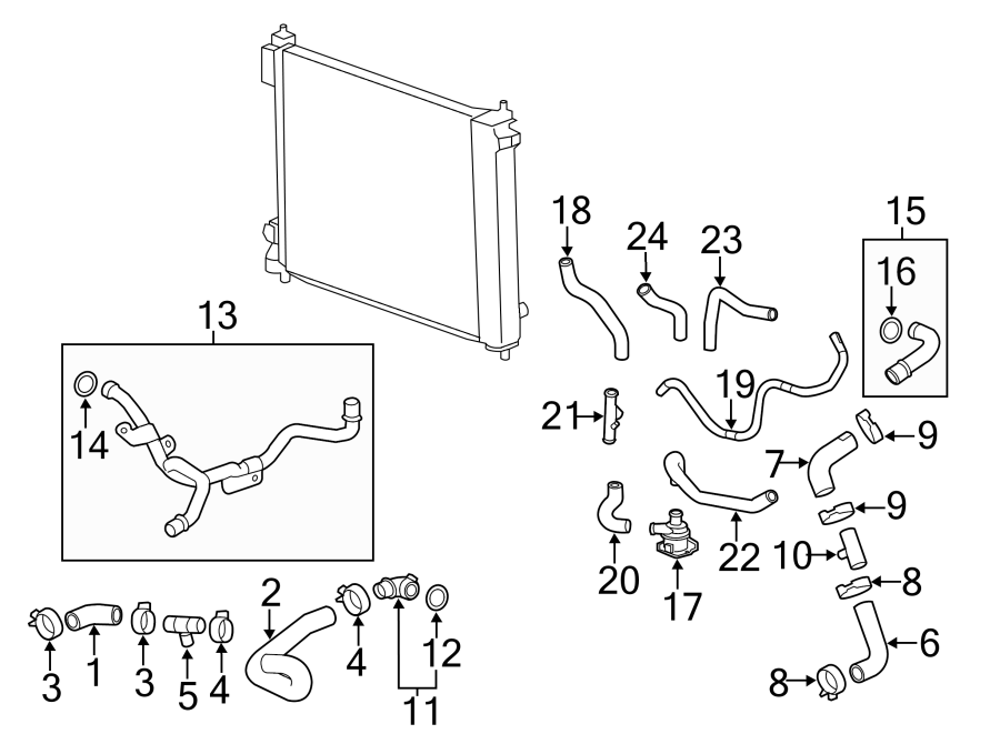 Diagram HOSES & LINES. for your 2016 Buick LaCrosse   