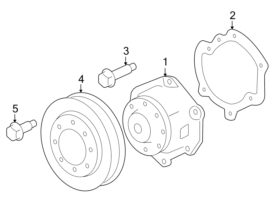 Diagram WATER PUMP. for your 2001 Chevrolet Blazer LT Sport Utility 4.3L Vortec V6 A/T 4WD 