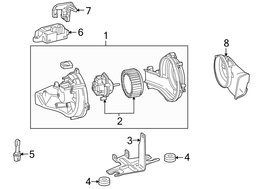 Diagram AIR CONDITIONER & HEATER. BLOWER MOTOR & FAN. for your 2017 Chevrolet Spark  LS Hatchback 