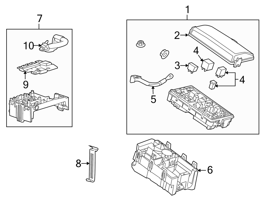 Diagram FUSE & RELAY. for your 2008 Chevrolet Tahoe    