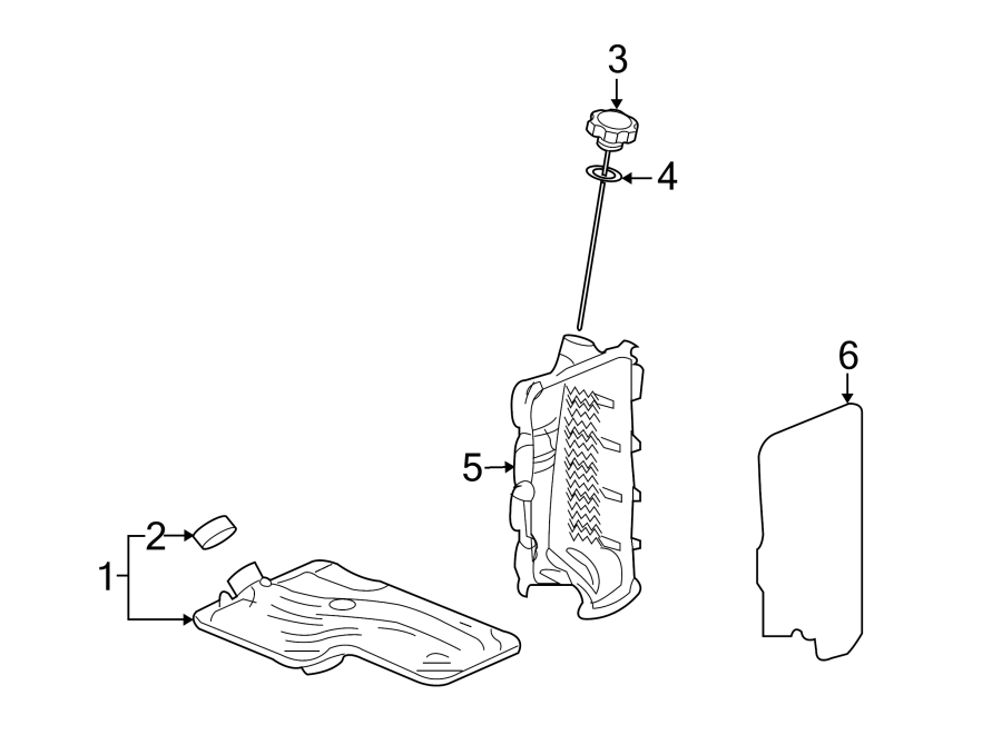 Diagram ENGINE / TRANSAXLE. TRANSAXLE PARTS. for your 2012 GMC Sierra 2500 HD 6.0L Vortec V8 FLEX A/T RWD SLE Extended Cab Pickup Fleetside 