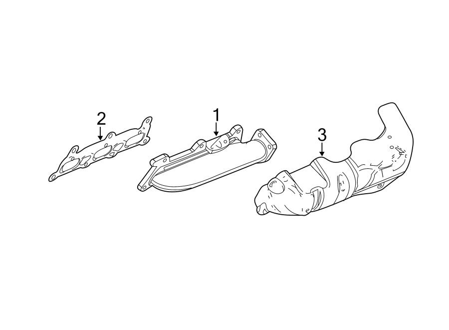 EXHAUST SYSTEM. MANIFOLD.