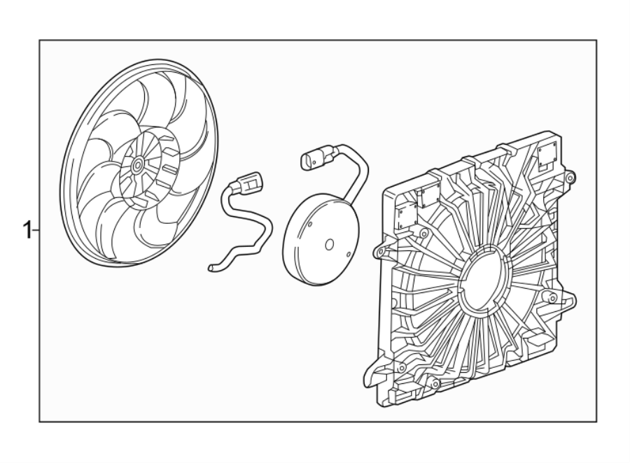 Diagram COOLING FAN. for your 2022 Buick Enclave    