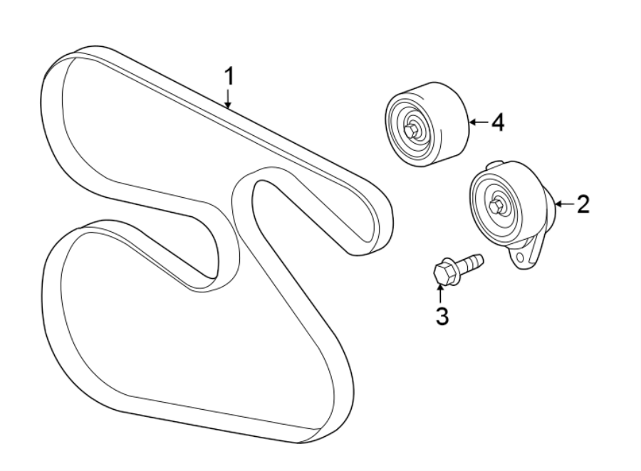 Diagram BELTS & PULLEYS. for your 2017 Buick Regal   