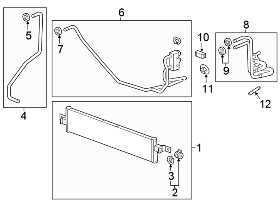 TRANS OIL COOLER. Diagram