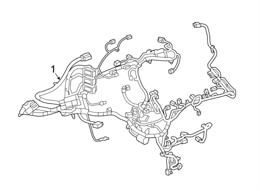 Diagram WIRING HARNESS. for your 2020 Cadillac XT5 3.6L V6 A/T 4WD Premium Luxury Sport Utility 