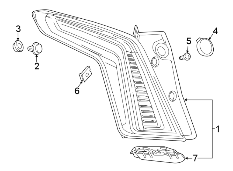 Diagram REAR LAMPS. TAIL LAMPS. for your 2007 Chevrolet Tahoe    