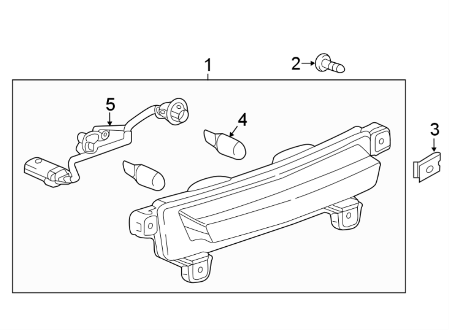 Diagram REAR LAMPS. BACKUP LAMPS. for your Cadillac XT5  