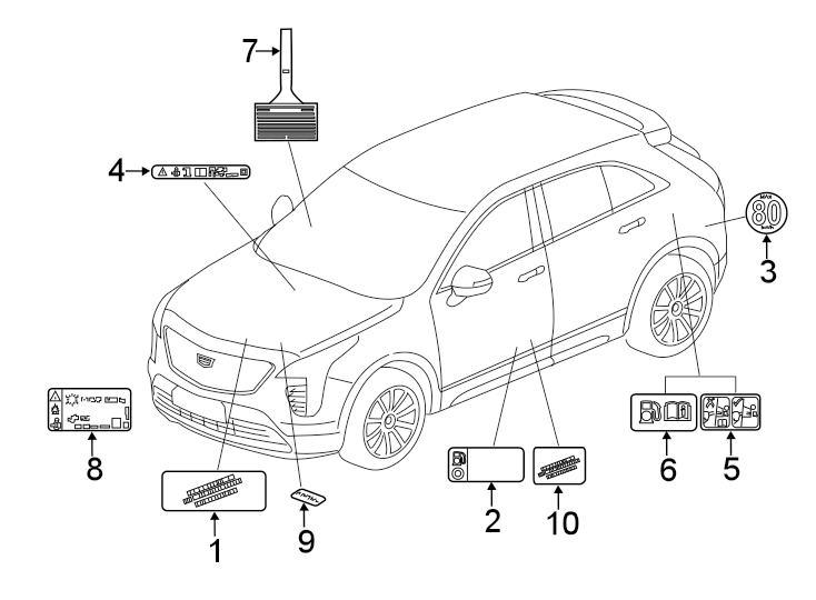 Diagram INFORMATION LABELS. for your 2000 Chevrolet Silverado 2500 LS Standard Cab Pickup  