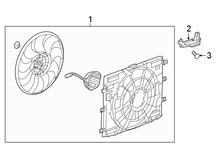 Diagram COOLING FAN. for your 2012 Buick Enclave    