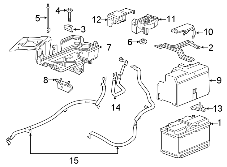 Diagram BATTERY. for your 2005 Chevrolet Express 1500   