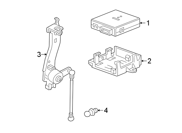 Diagram RIDE CONTROL COMPONENTS. for your 2013 GMC Sierra 2500 HD 6.0L Vortec V8 A/T RWD SLT Extended Cab Pickup Fleetside 