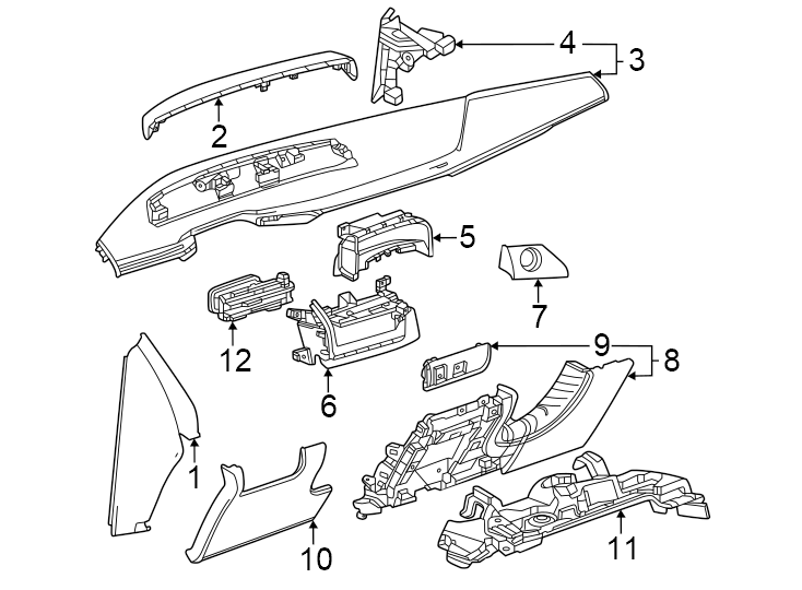 10Instrument panel components.https://images.simplepart.com/images/parts/motor/fullsize/BN19351.png