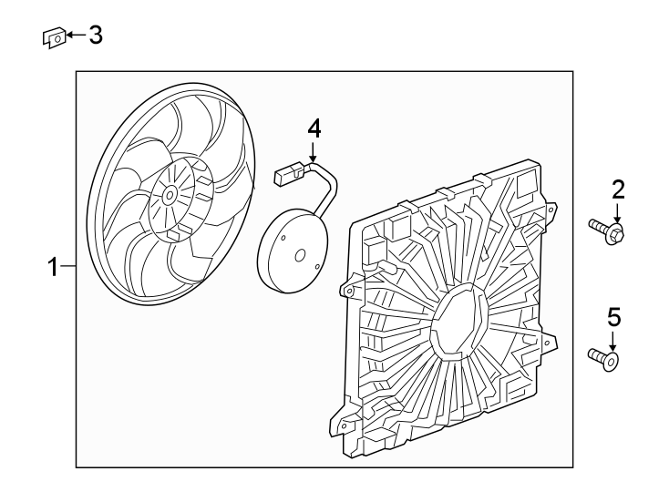 Diagram COOLING FAN. for your 2019 Buick Regal Sportback   