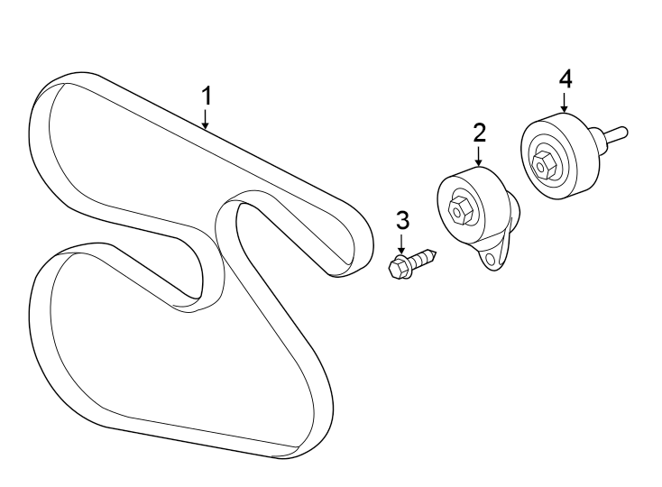 Diagram BELTS & PULLEYS. for your 2015 GMC Sierra 2500 HD 6.6L Duramax V8 DIESEL A/T 4WD SLE Extended Cab Pickup Fleetside 