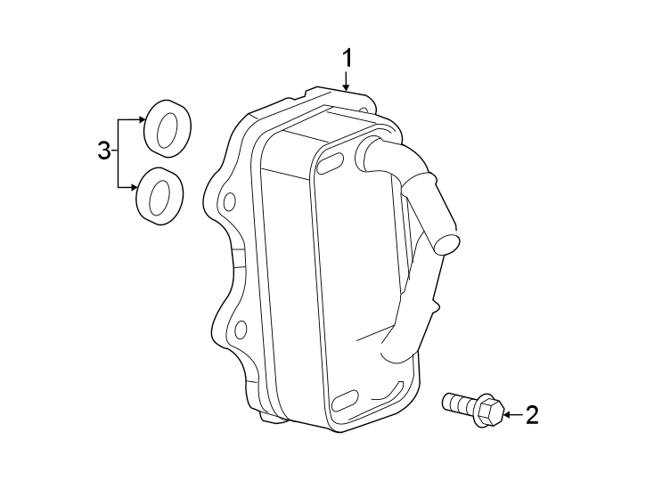 Diagram Engine oil cooler. for your 2002 Buick Century   