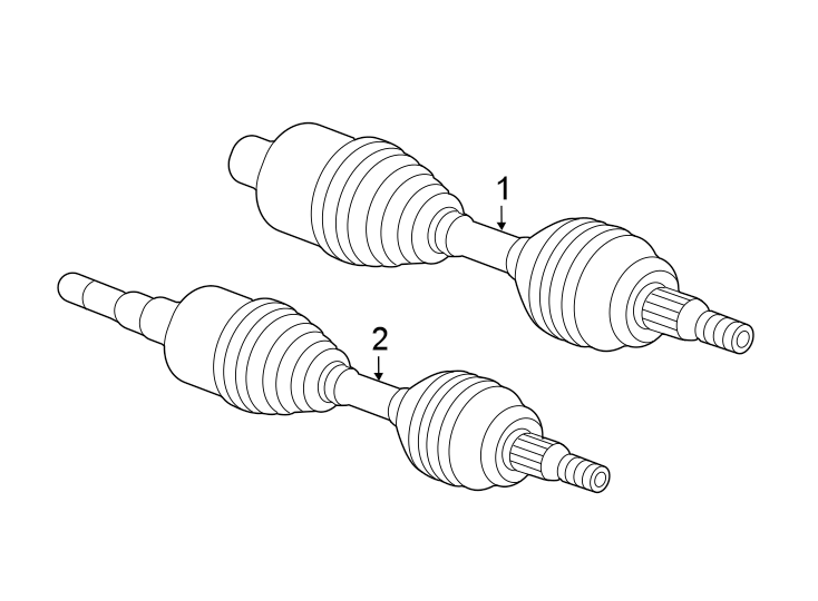 Diagram FRONT SUSPENSION. DRIVE AXLES. for your 2004 GMC Sierra 2500 HD 8.1L Vortec V8 M/T 4WD SLE Standard Cab Pickup Fleetside 