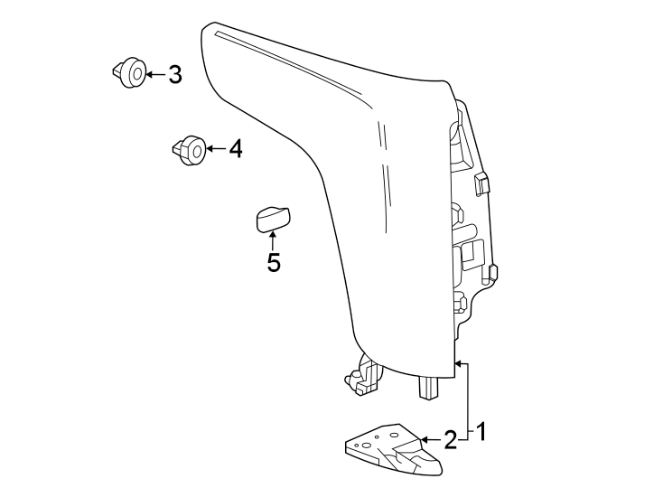 Diagram REAR LAMPS. TAIL LAMPS. for your Chevrolet Camaro  