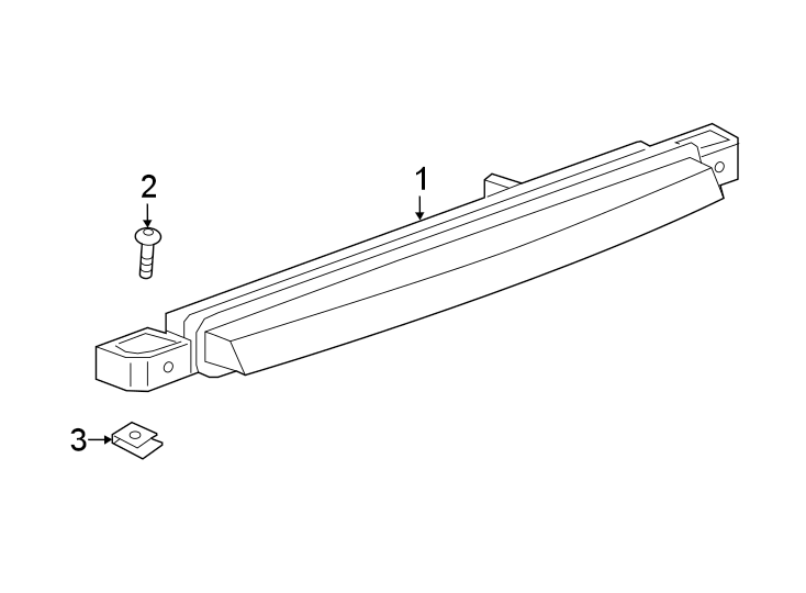 Diagram REAR LAMPS. HIGH MOUNTED STOP LAMP. for your Cadillac