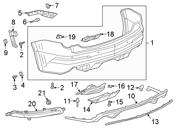 6Rear bumper. Bumper & components.https://images.simplepart.com/images/parts/motor/fullsize/BN20805.png