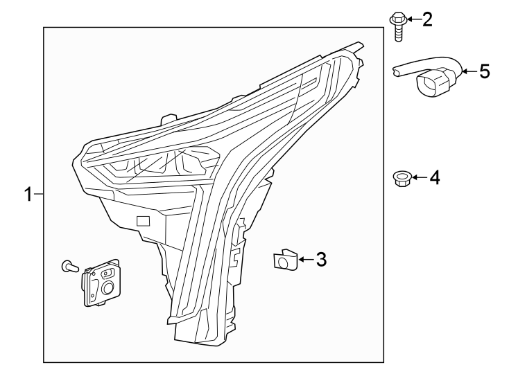 FRONT LAMPS. HEADLAMP COMPONENTS.