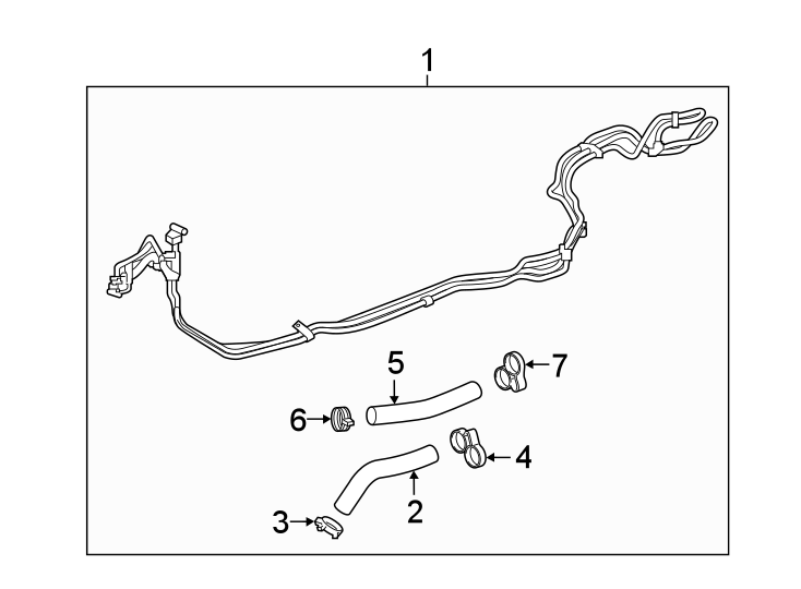 Diagram HOSES & PIPES. for your 2011 Chevrolet Equinox LTZ Sport Utility  